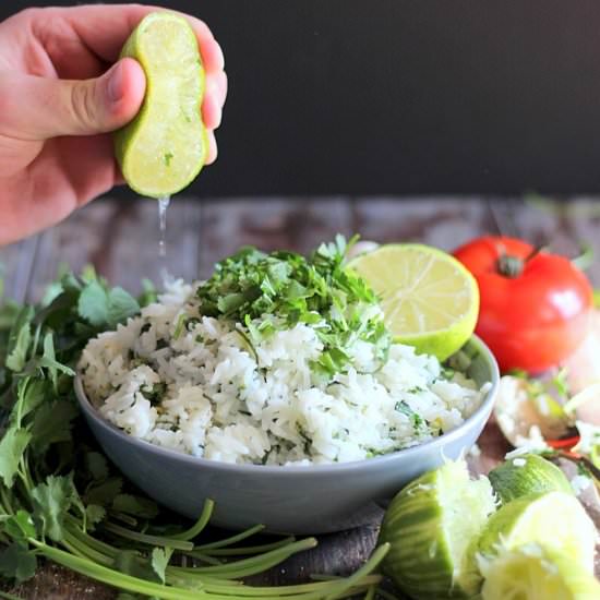 Homemade Cilantro-Lime Rice