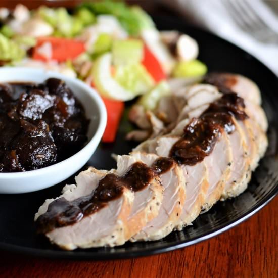 Pork Tenderloins with Cherries