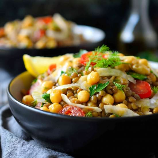 Bean and Lentil Salad