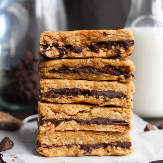 Peanut Butter Chocolate Oat Bars