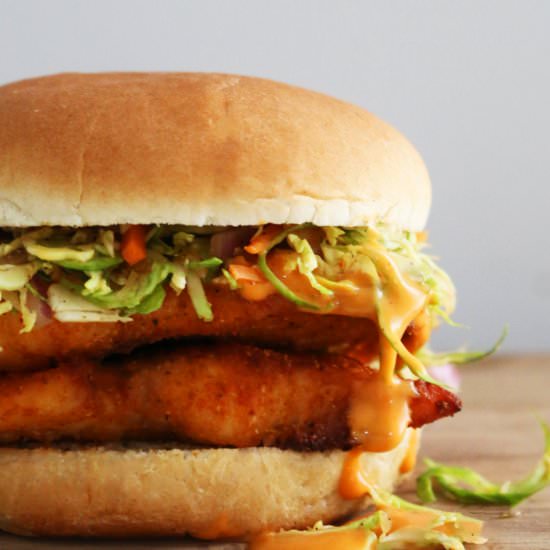 Spicy Korean-Style Fish Sandwiches