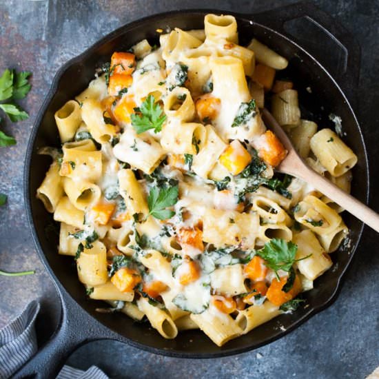 Butternut Squash Skillet Pasta