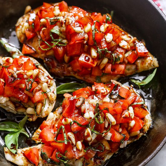 Grilled Bruschetta Chicken
