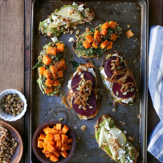 Healthy Vegetarian Toasts