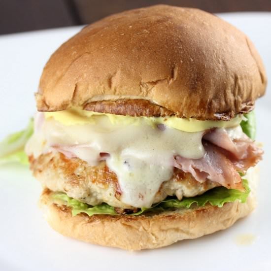 Chicken Cordon Bleu Burger