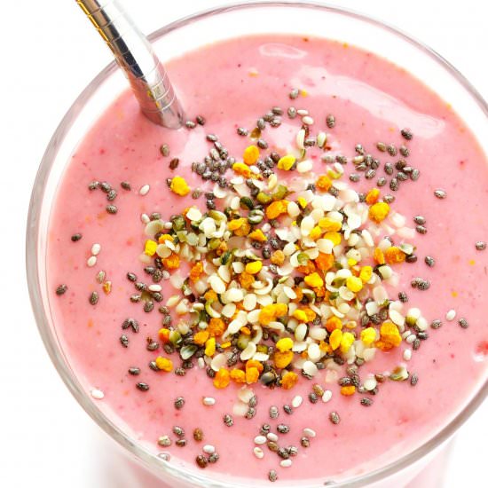 Creamy Raspberry Protein Smoothie