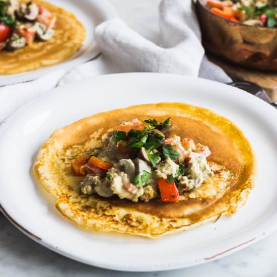 Savory Filled Pancakes