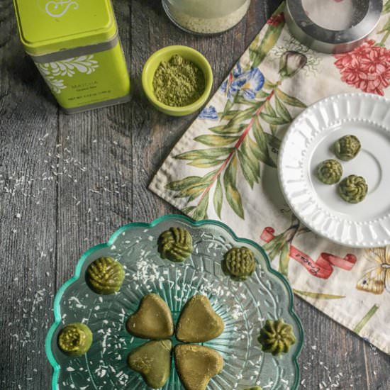 Mint Matcha Coconut Candy (low carb)