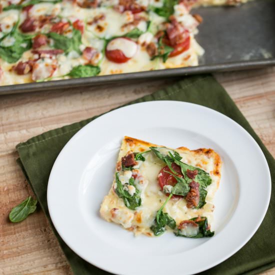 Easy Low Carb White Pizza