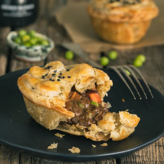 Guinness Irish Beef Stew Pot Pies