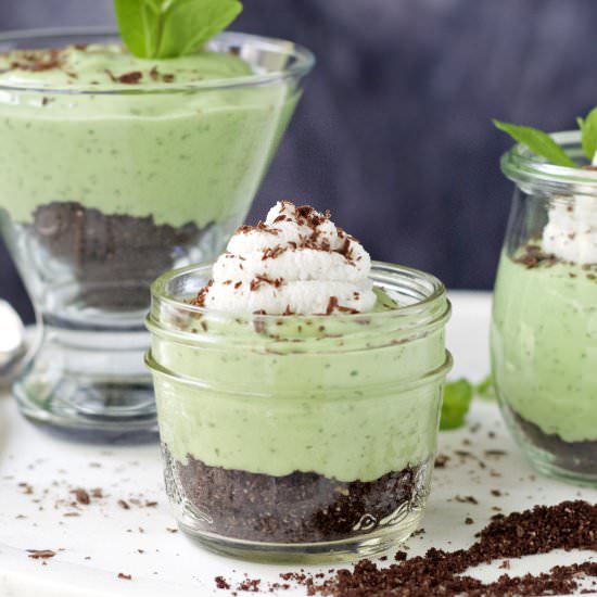 Paleo Grasshopper Pie in a Jar