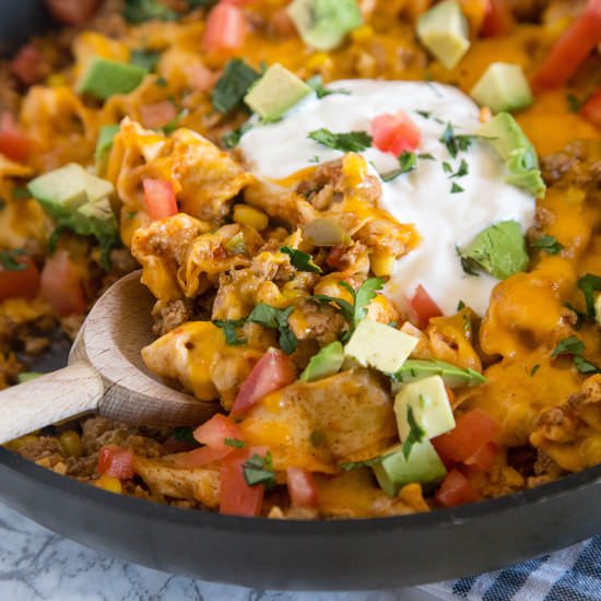 Beef Burrito Skillet