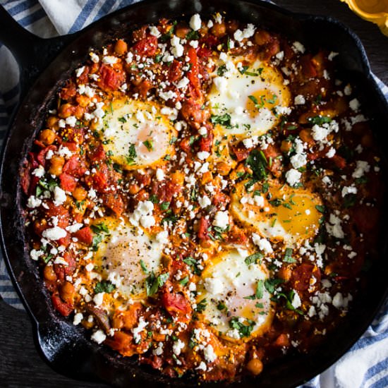 Feta Chickpea Shakshuka