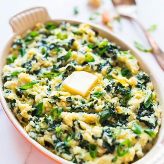 Mashed Cauliflower Colcannon