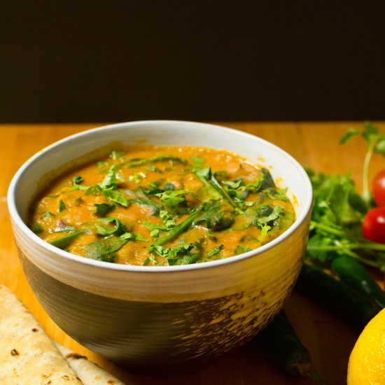 Lentil Curry with Spinach