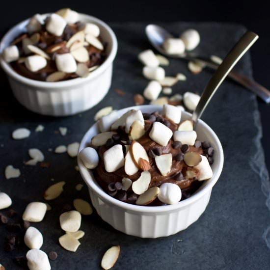 Vegan Rocky Road Pudding