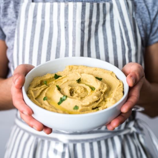 Easy Lime Avocado Hummus