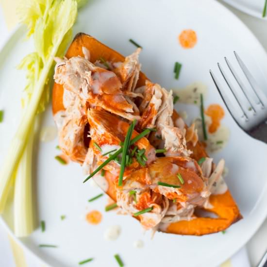 Crockpot Buffalo Chicken & Potatoes