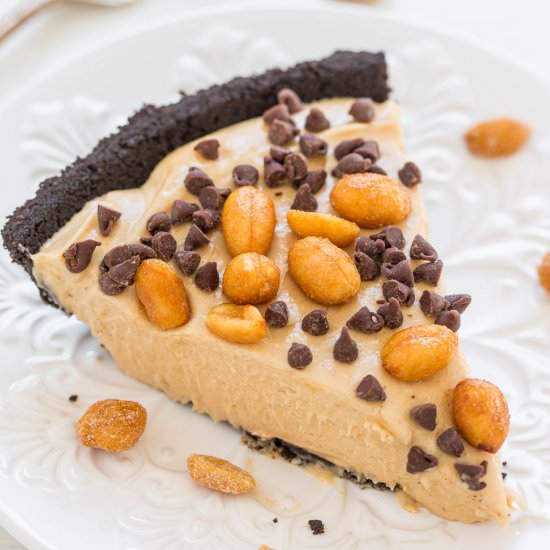 No-Bake Peanut Butter Silk Oreo Pie