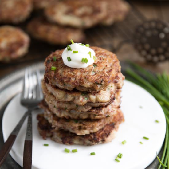 Irish Corned Beef Potato Pancakes