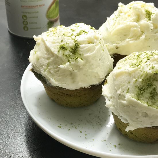 Japanese Style Matcha Cupcake