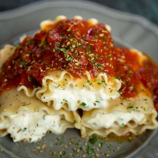 Easy 3 Cheese Lasagna Rolls