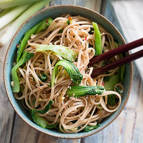 Easy Ginger Sesame Noodles