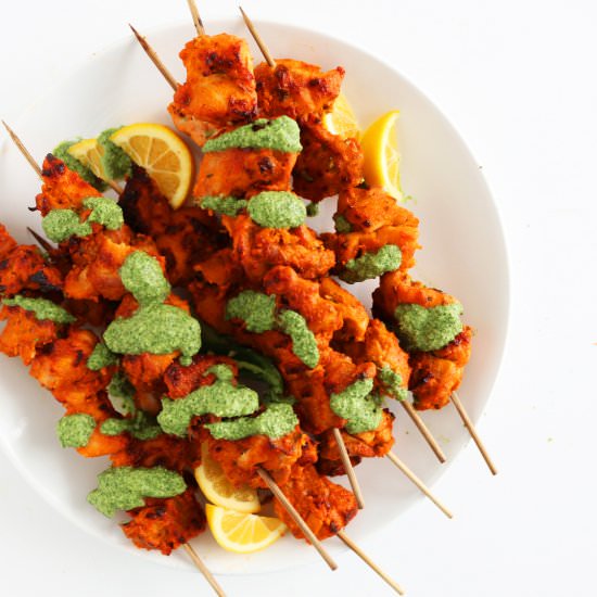 Tandoori Chicken Skewers