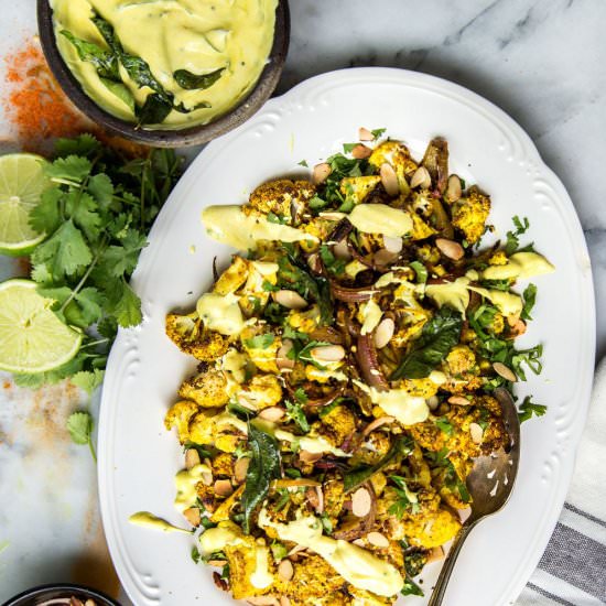 Indian-Spiced Roasted Cauliflower