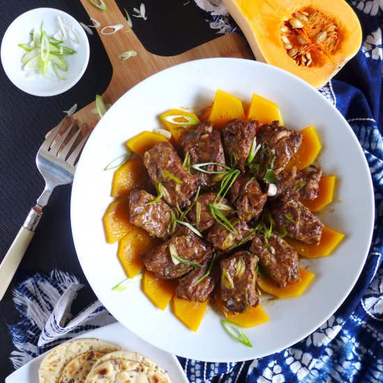 Pork Ribs with Butternut Squash