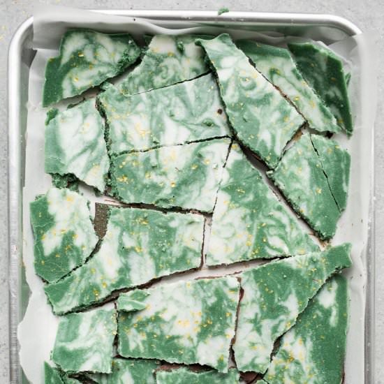 Vegan Mint Chocolate Bark