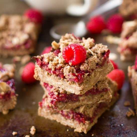 Raspberry Chia Jam Bars