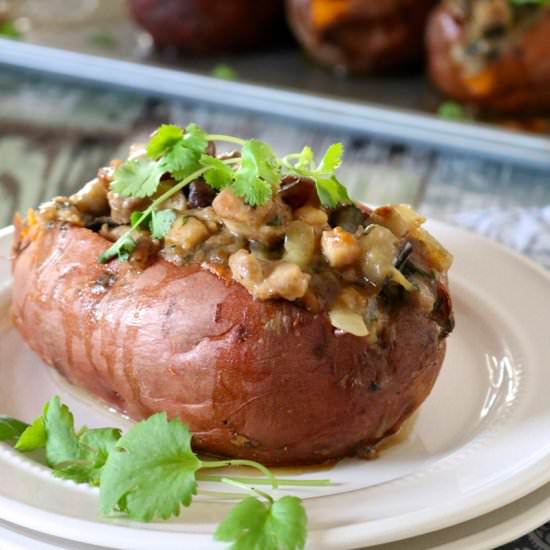Moroccan Chicken Sweet Potatoes