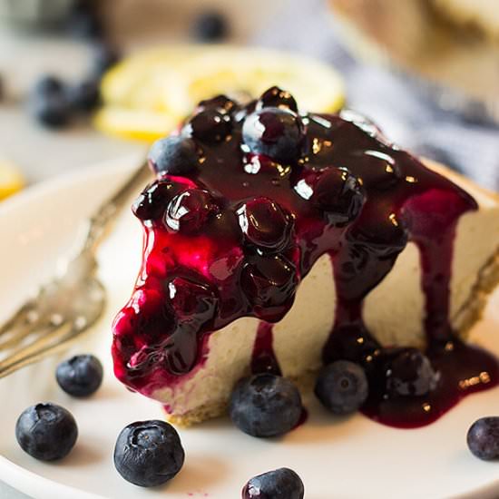 Lemon Blueberry No Bake Cheesecake