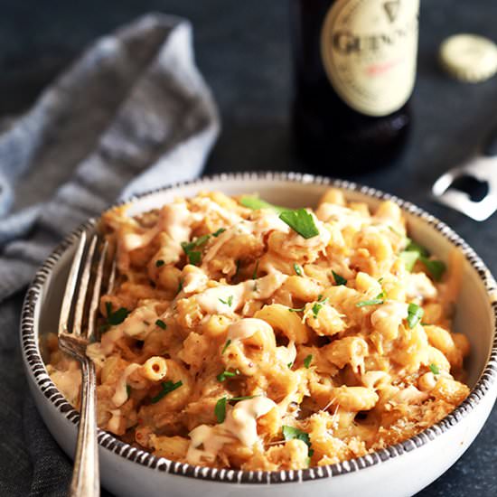 Reuben and Guinness Mac and Cheese