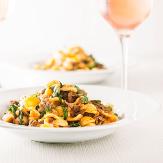 Pork Ragu With Orecchiette Pasta