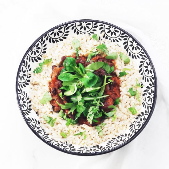 Cajun Brown Rice and Beans