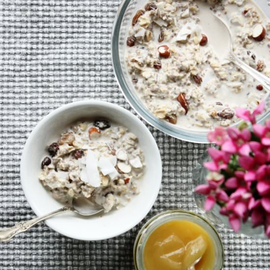 Vegan bircher muesli