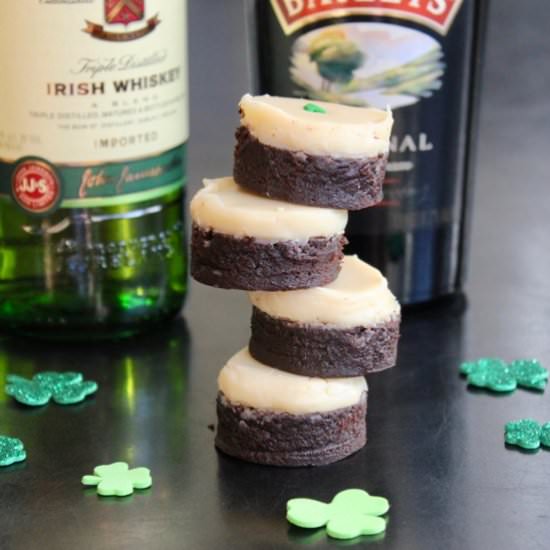 Boozy Irish Brownie Bites