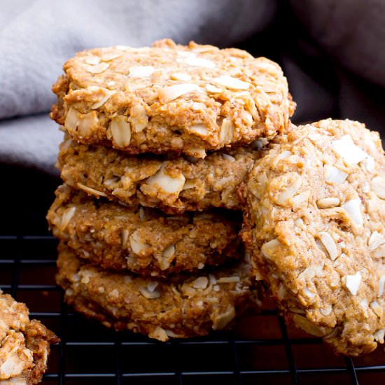 PB Coconut Oatmeal Cookies