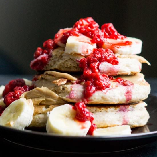 power cakes: high protein pancakes
