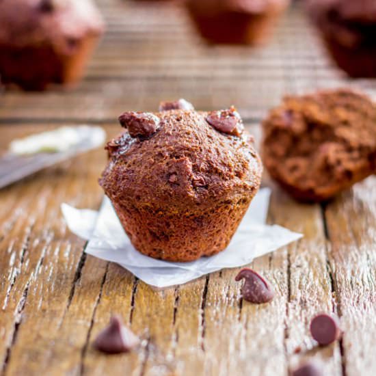 Double Chocolate Chilli Muffins