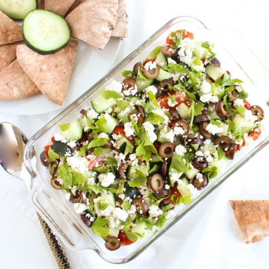 Healthy Greek 7 Layer Dip