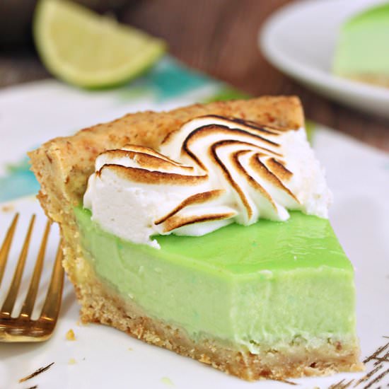 Toasted Coconut Lime Meringue Tart