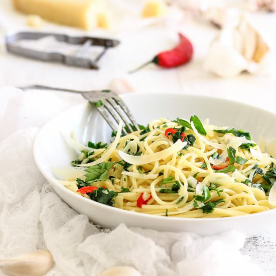 Spicy Spaghetti Aglio Olio