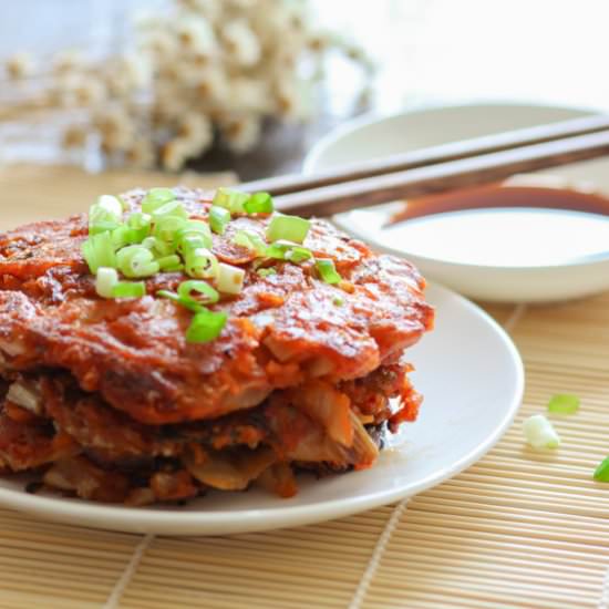 Simple Homemade Kimchi Pancake