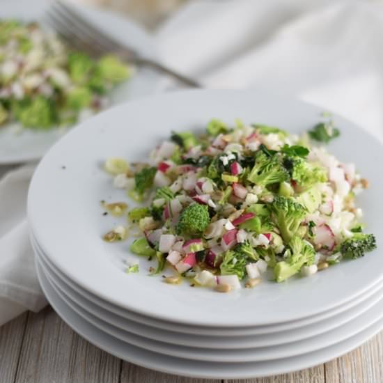 Cauliflower Broccoli & Radish Salad