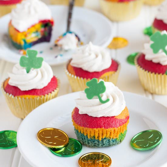 Gluten-Free Rainbow Cupcakes