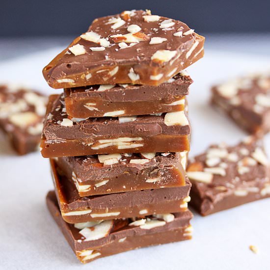 Homemade Almond Roca /Almond Toffee