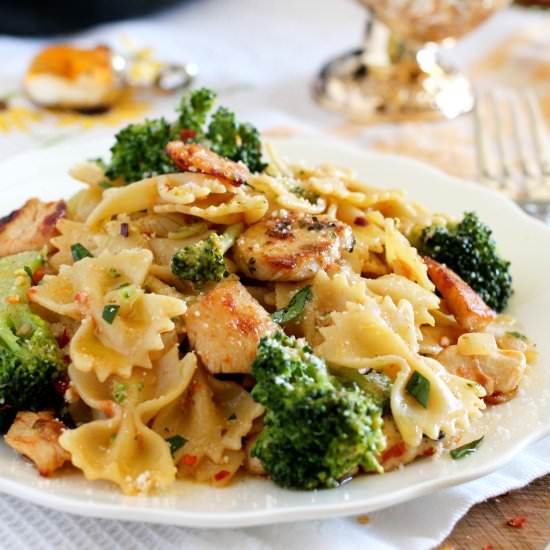 Broccoli and Chicken Farfalle